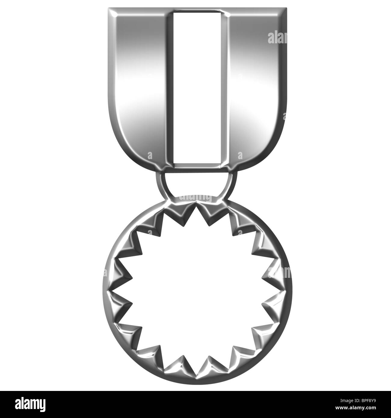 3d silver Medal of Honor Foto Stock