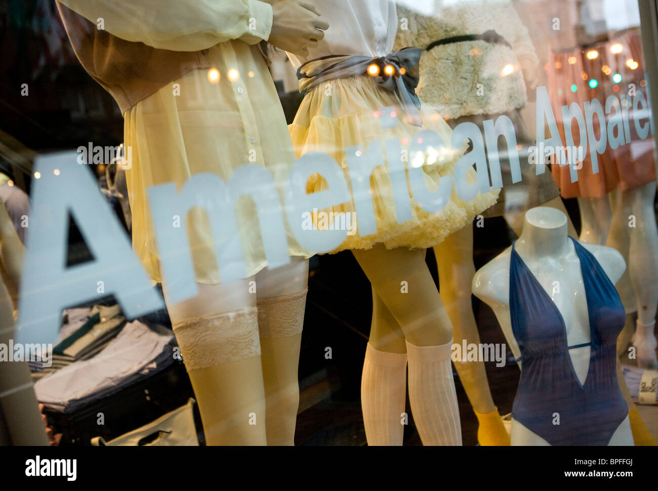 Un American Apparel store retail in Washington, DC. Foto Stock