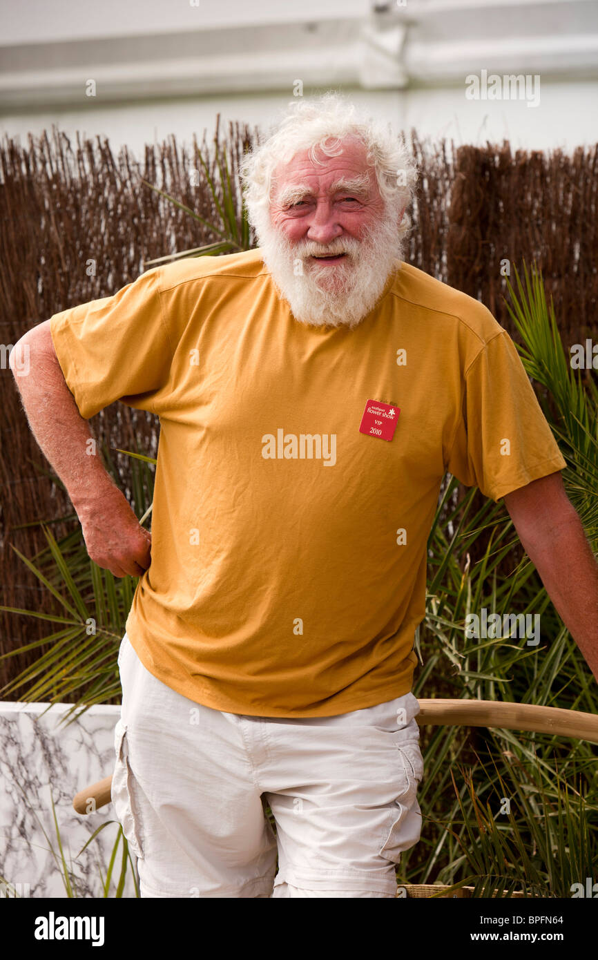 Regno Unito, Inghilterra, Merseyside Southport Flower Show, celebrity botanico Dr David Bellamy Foto Stock