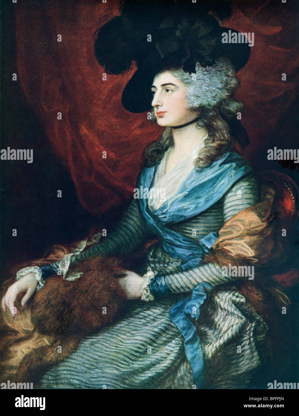 La signora Siddons. British attrice Sarah Siddons, 1755 - 1831. Ritratto di Thomas Gainsborough. Foto Stock