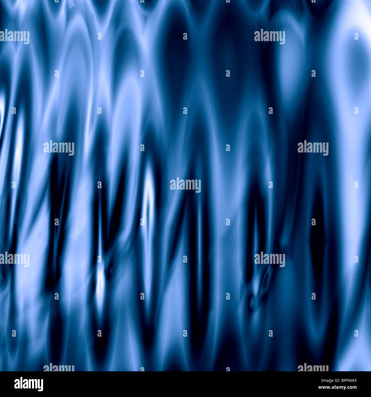 Stream Blue Water: Design astratto Foto Stock