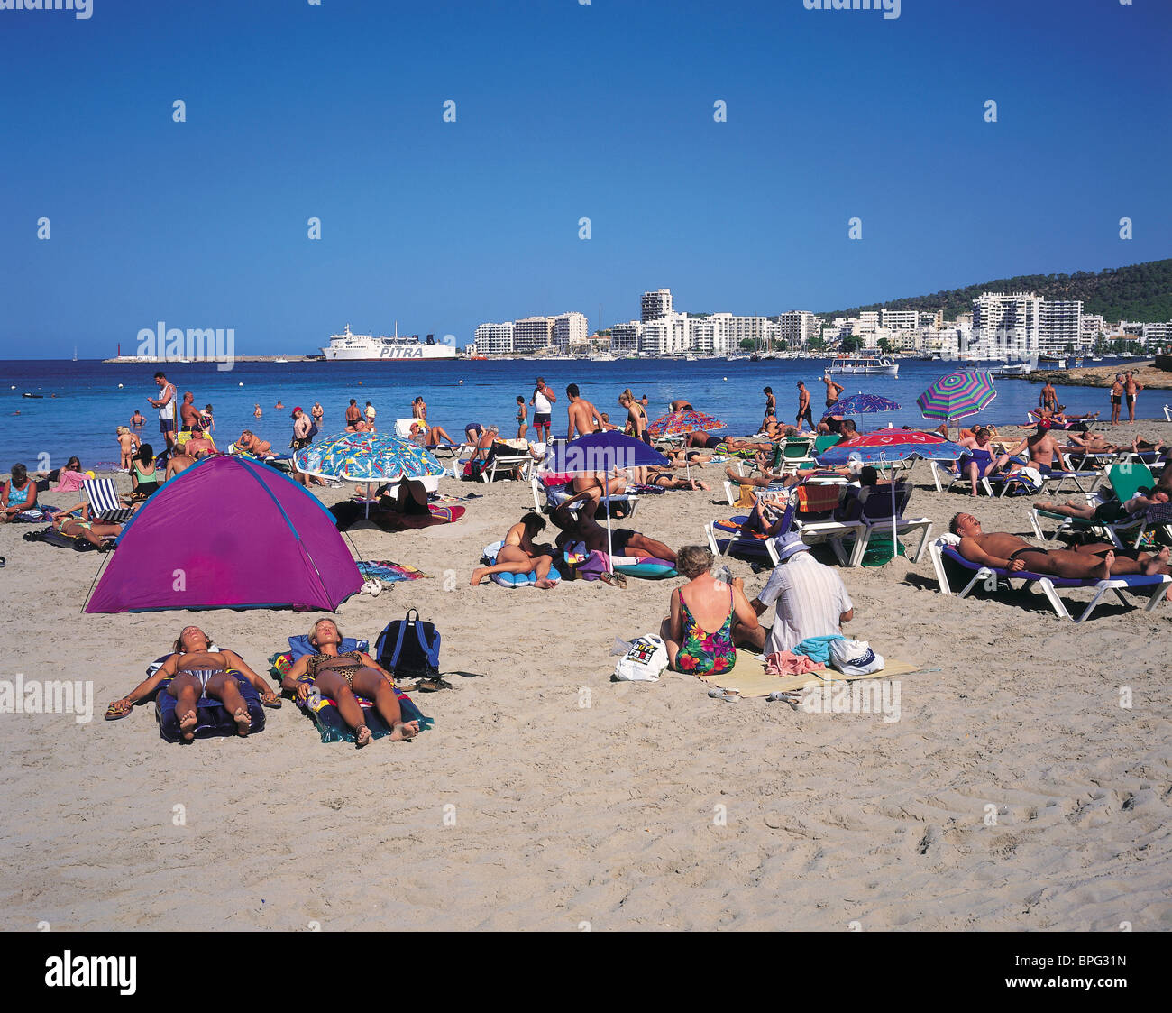 San Antonio, Ibiza, Isole Baleari Foto Stock