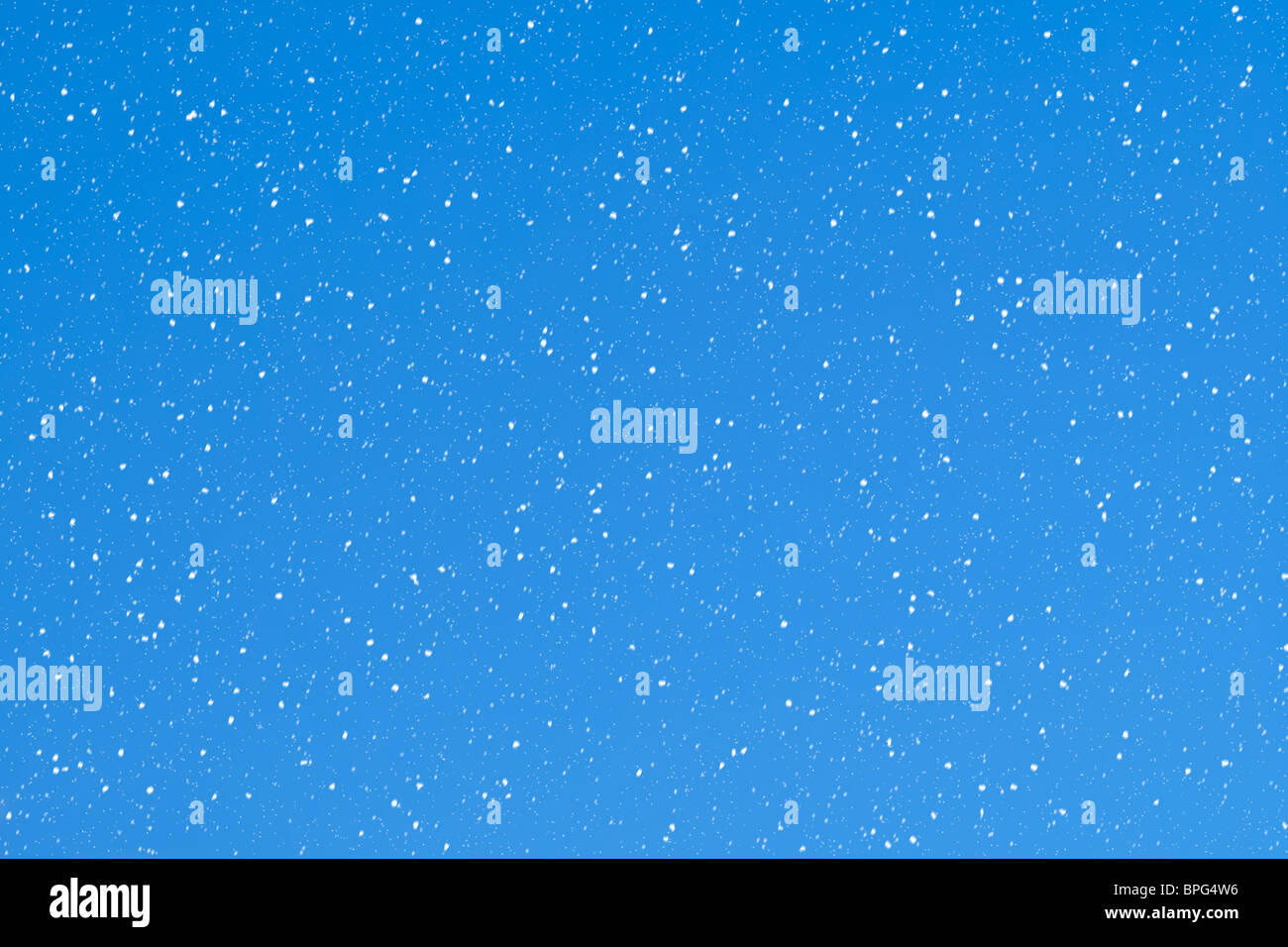 I fiocchi di neve su sfondo azzurro. Foto Stock