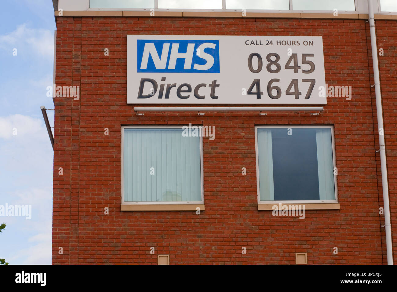 NHS Direct. Il governo del Regno Unito conferma i piani per i rottami il NHS Direct helpline. Foto Stock