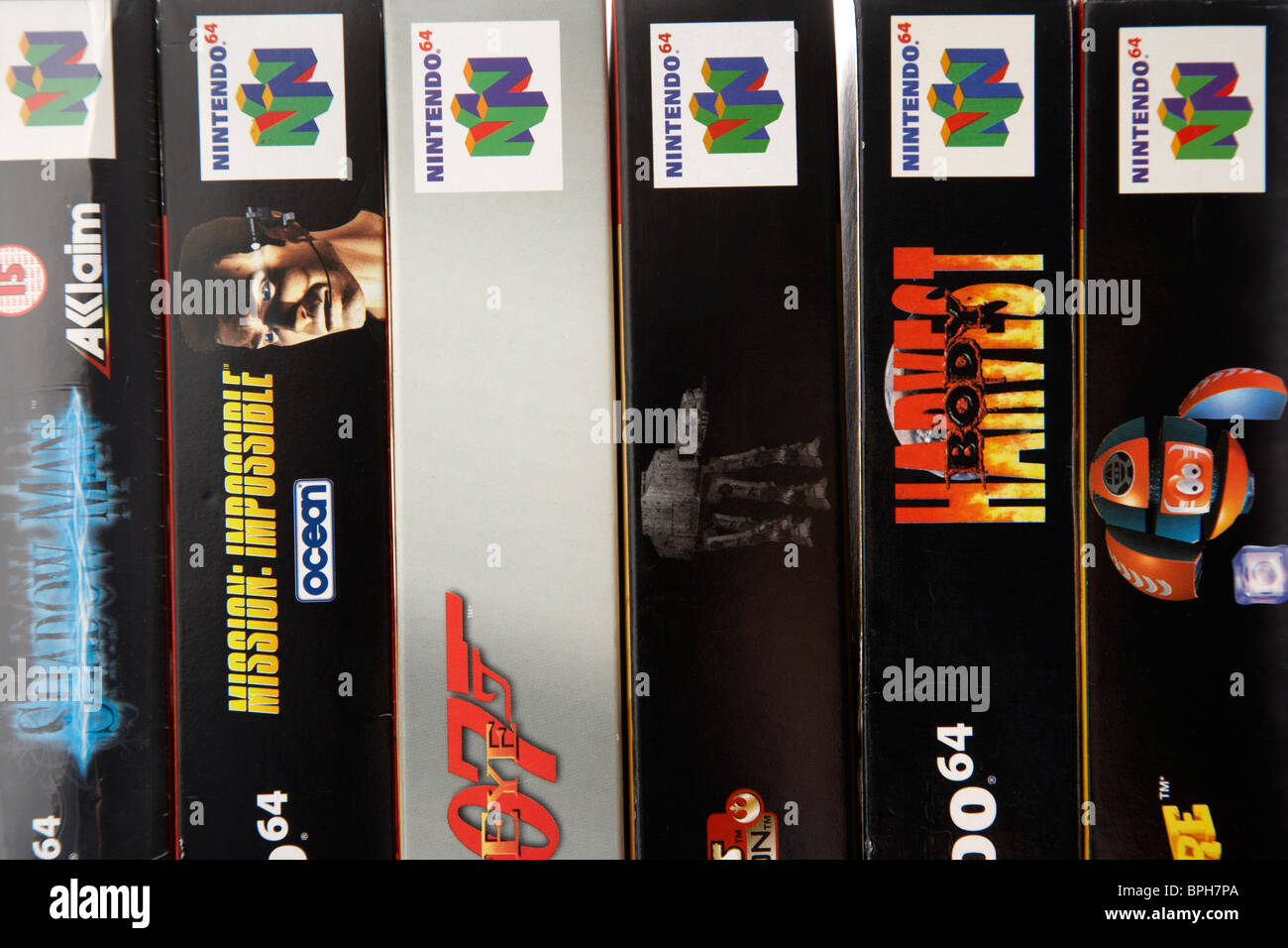 Giochi originali per la Nintendo console N64 da 90s Foto Stock