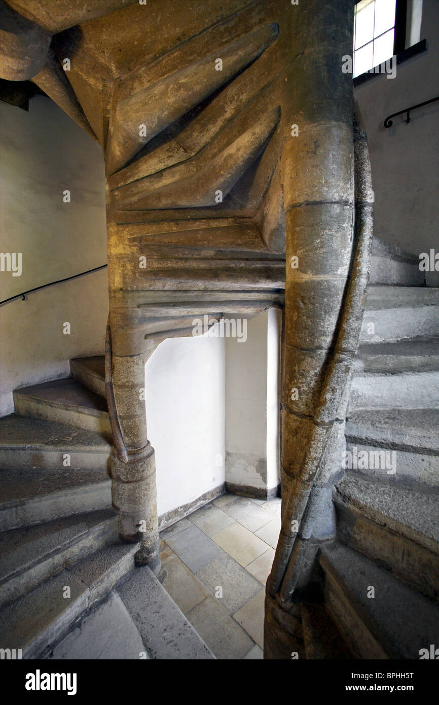 Scalinata a doppia spirale, il Burg, Graz, Stiria, Austria Foto Stock