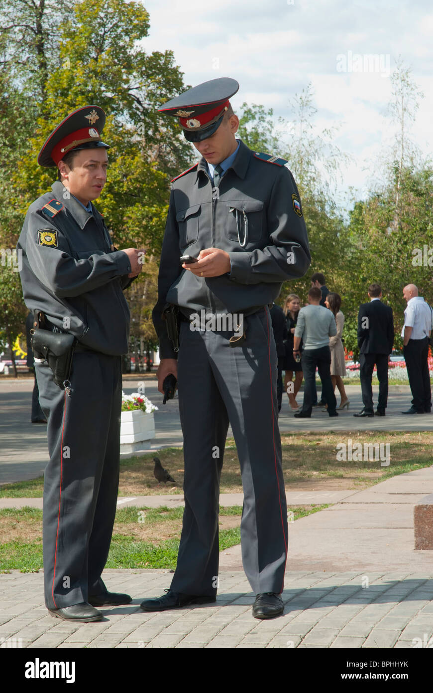 Due poliziotti russo Foto Stock