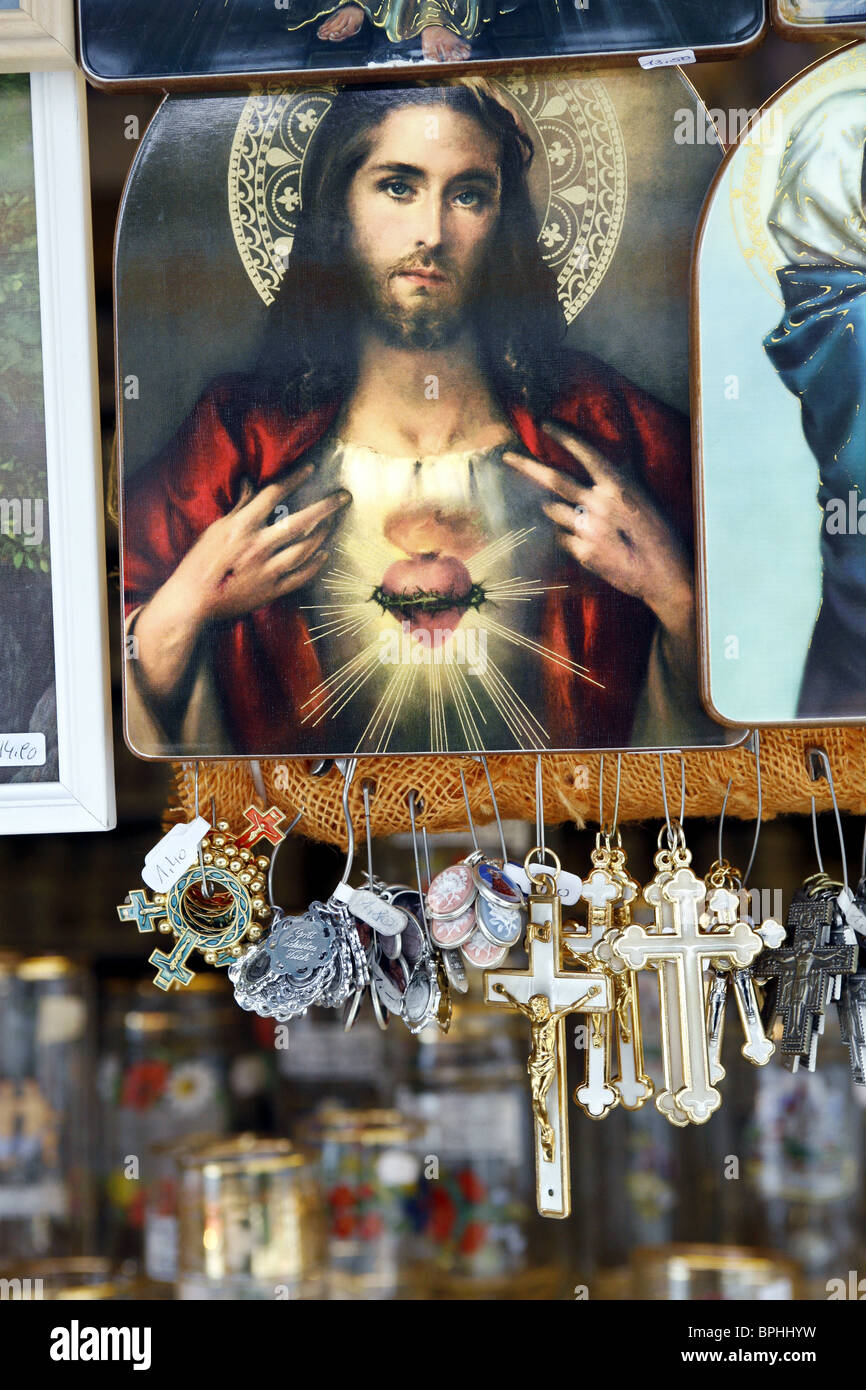 Le religioni souvenir, Mariazell, Stiria, Austria Foto Stock
