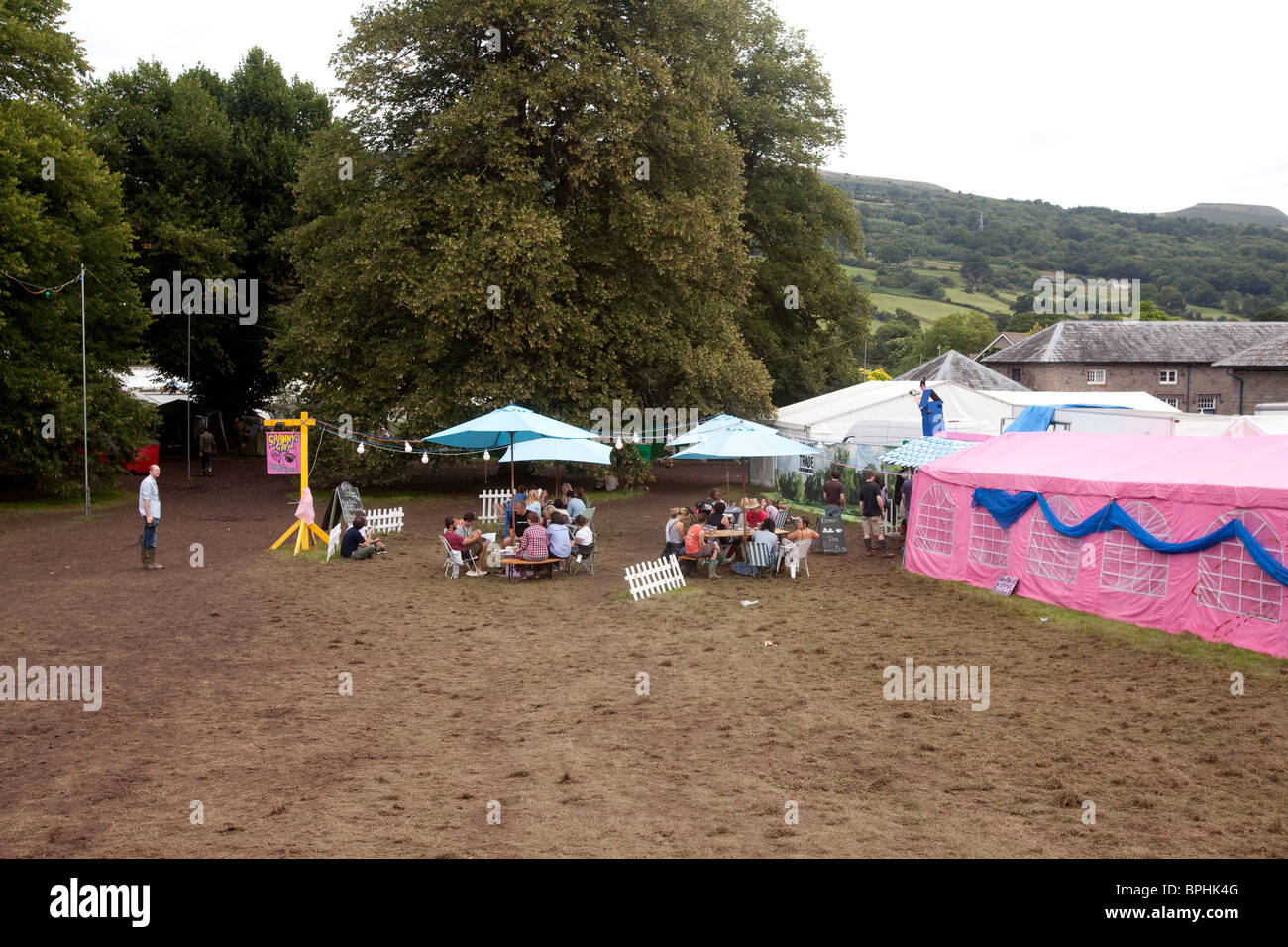 Green Man festival 2010, Glanusk park, Brecon Beacons, Wales, Regno Unito Foto Stock
