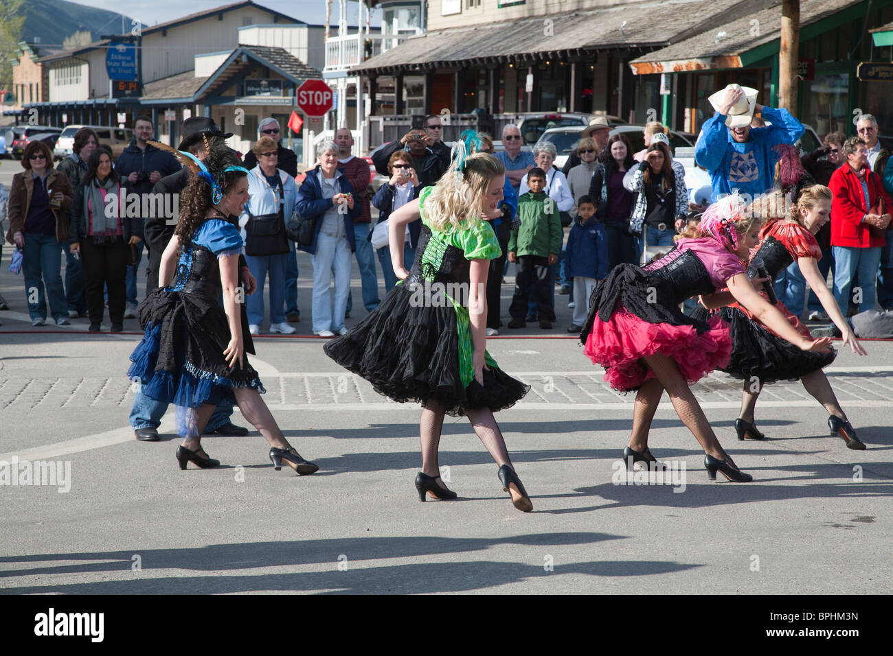 Cowboy show, Jackson Hole Wyoming 2 Foto Stock