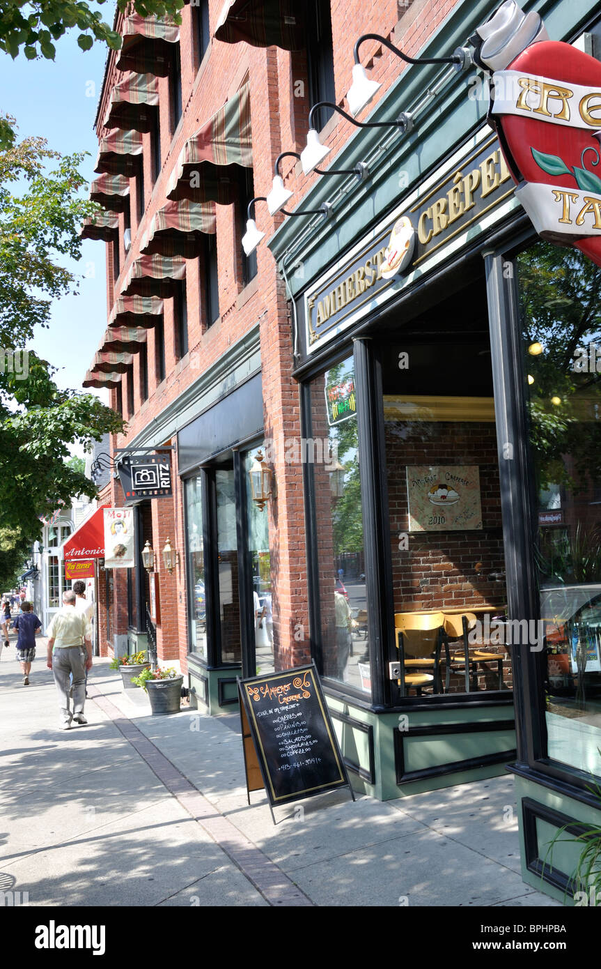 Downtown Amherst, Massachusetts, STATI UNITI D'AMERICA Foto Stock