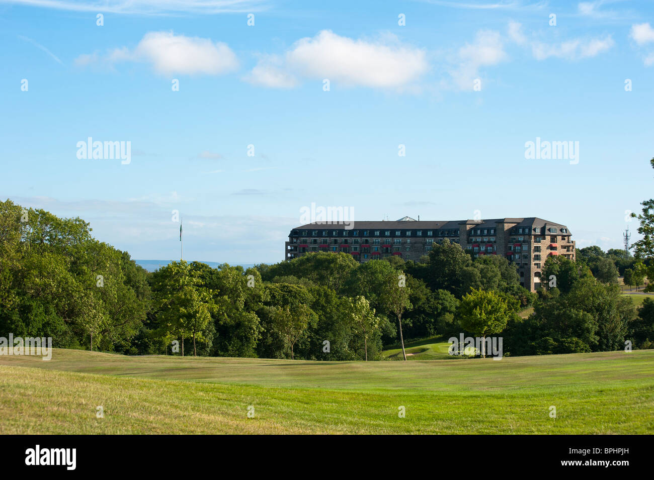 Celtic Manor Resort Hotel e campi da golf, Newport. Luogo di ritrovo per il 2010 Ryder Cup Foto Stock