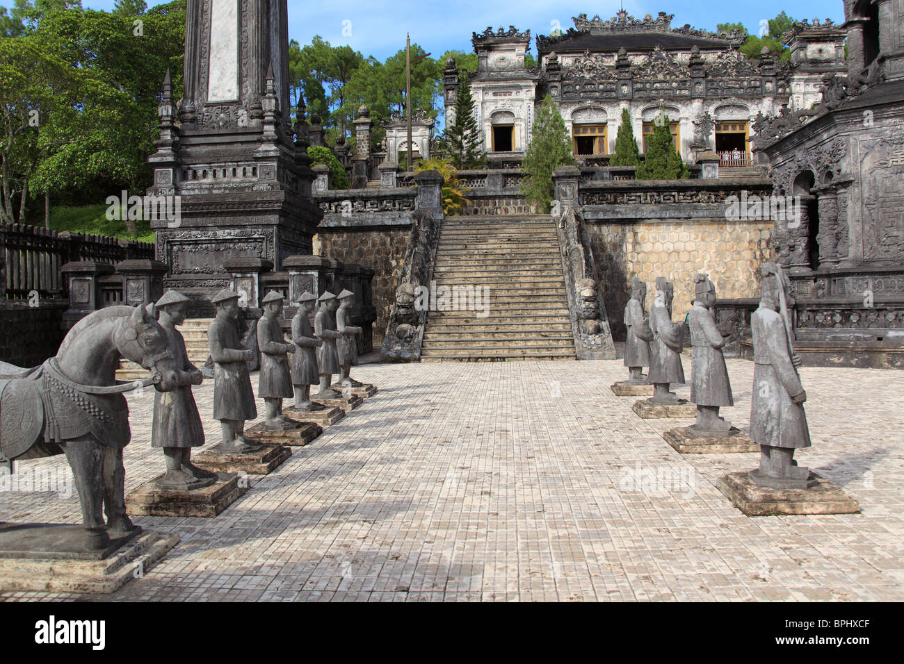 Khai Dinh tomba in tinta, Vietnam Foto Stock