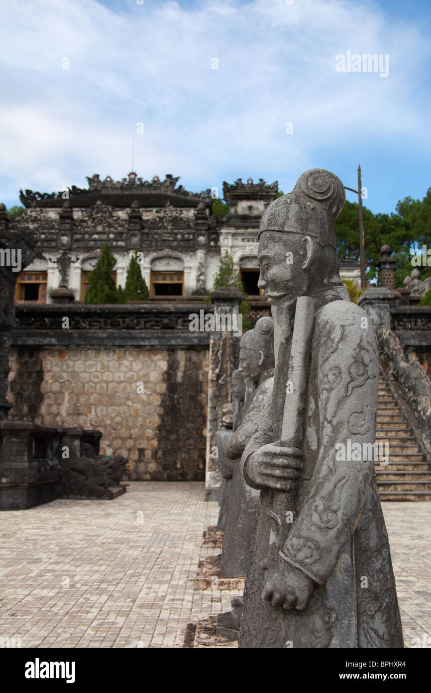 Khai Ding tomba in tinta, Vietnam Foto Stock