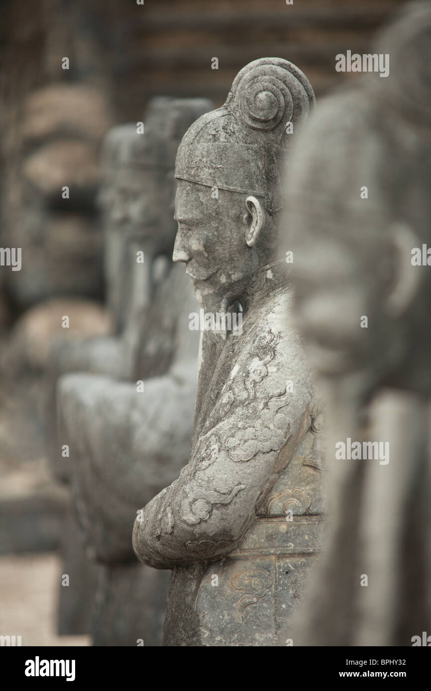 Khai Ding tomba in tinta, Vietnam Foto Stock
