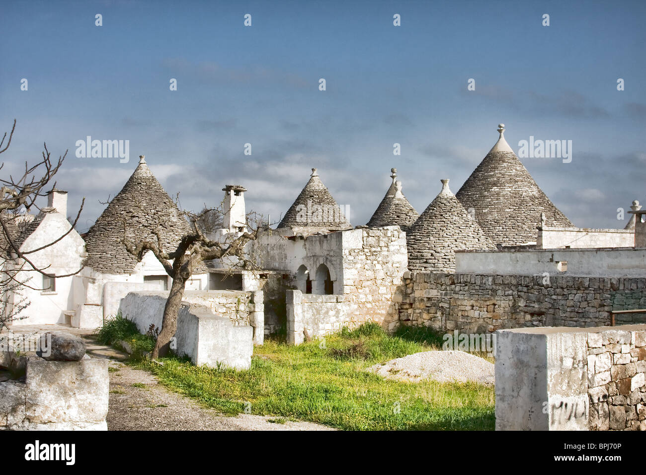 Trulli di Alberobello, regione Puglia, Italia. Foto Stock