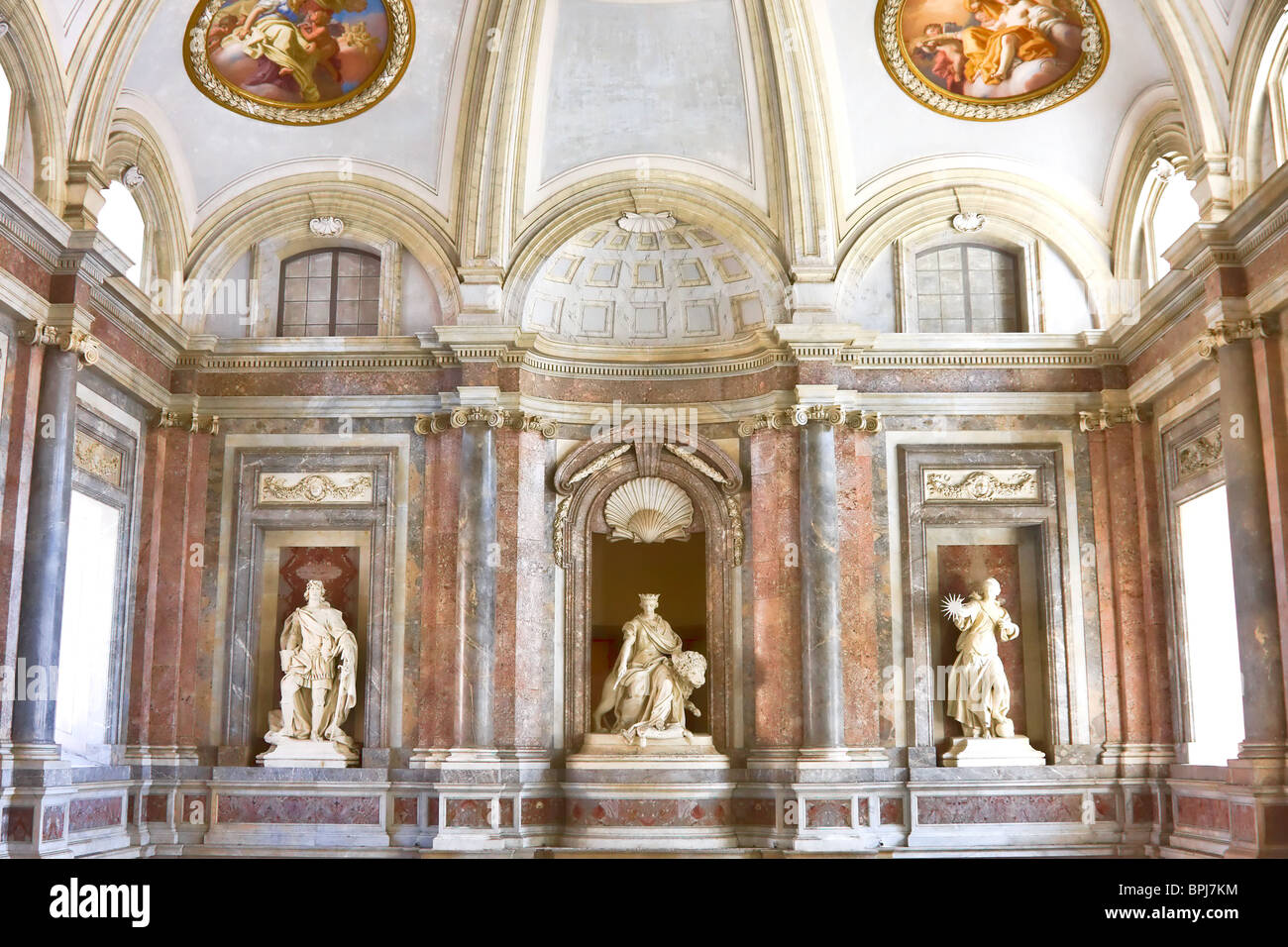 Interno al Palazzo Reale di Caserta, Italia Foto Stock