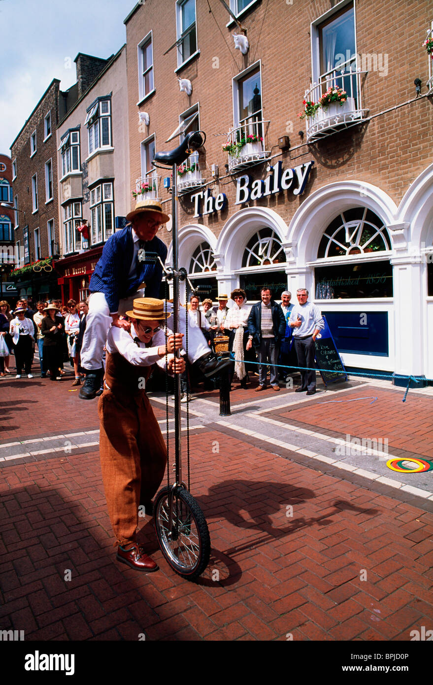 La città di Dublino, Co Dublin, Irlanda, Bloomsday Foto Stock