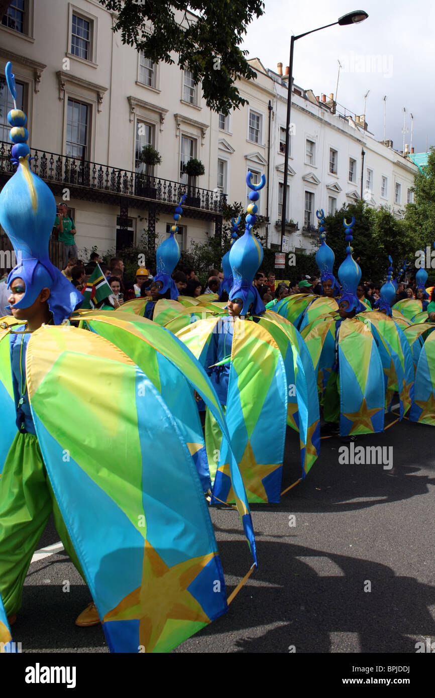 Esecutori al carnevale di Notting Hill Londra 2010 Foto Stock