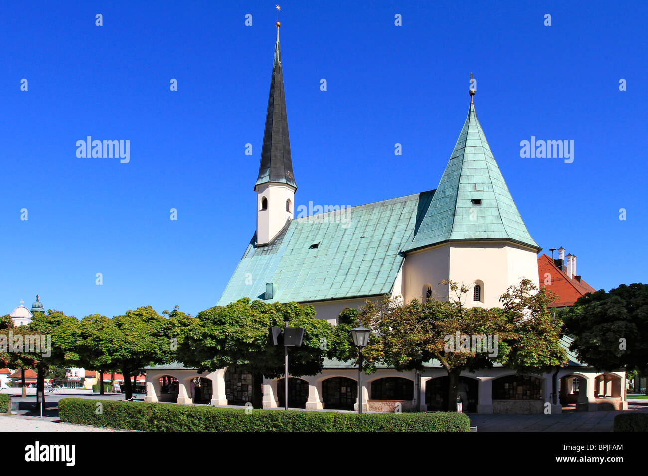 Gnadenkapelle, cappella di grazia della cappella piazza di Altoetting, Baviera, Germania Foto Stock