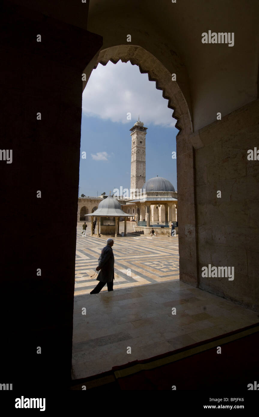 Grande moschea aleppo Siria. Foto Stock