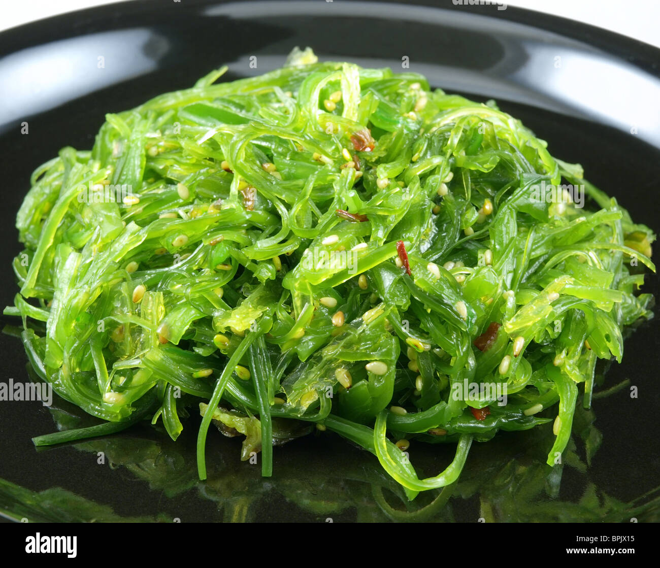 Insalata di alghe marine, fresco, sano, organico il cibo giapponese. Foto Stock
