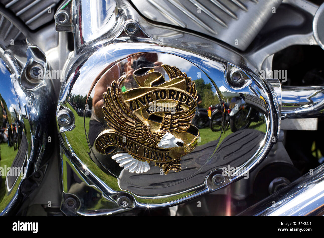 Personalizzati di Harley Davidson Foto Stock