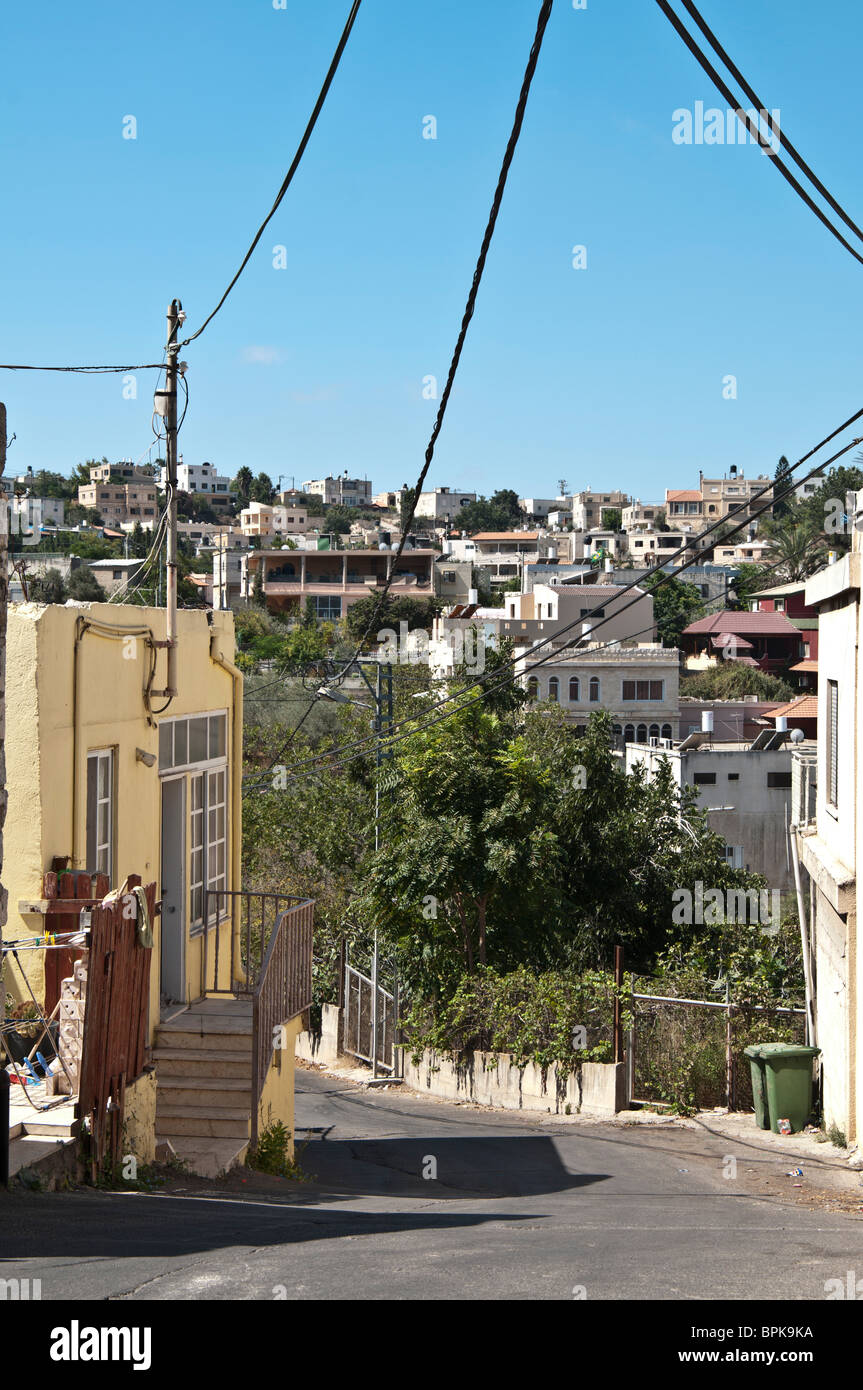 Strada di Daliyat al Karmel,Israele Foto Stock