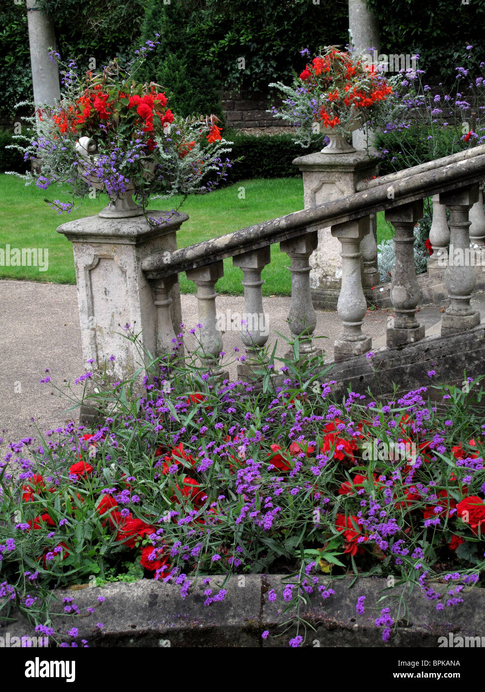 Balaustra in pietra Foto Stock