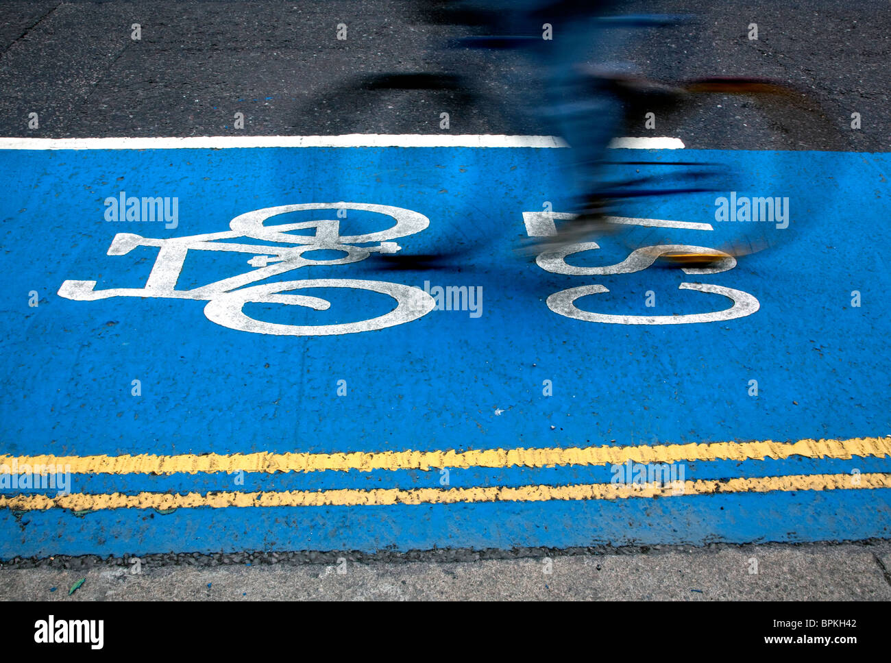 Il superhighway di ciclo bike Lane, Londra Foto Stock