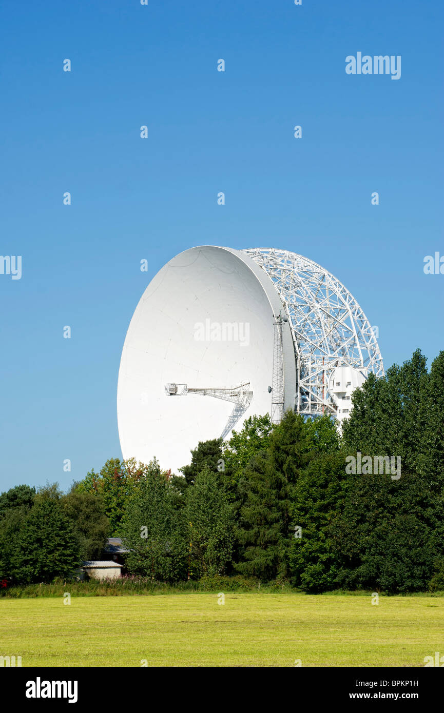 Il telescopio Lovell presso il Jodrell Bank Observatory nel Cheshire, Inghilterra Foto Stock