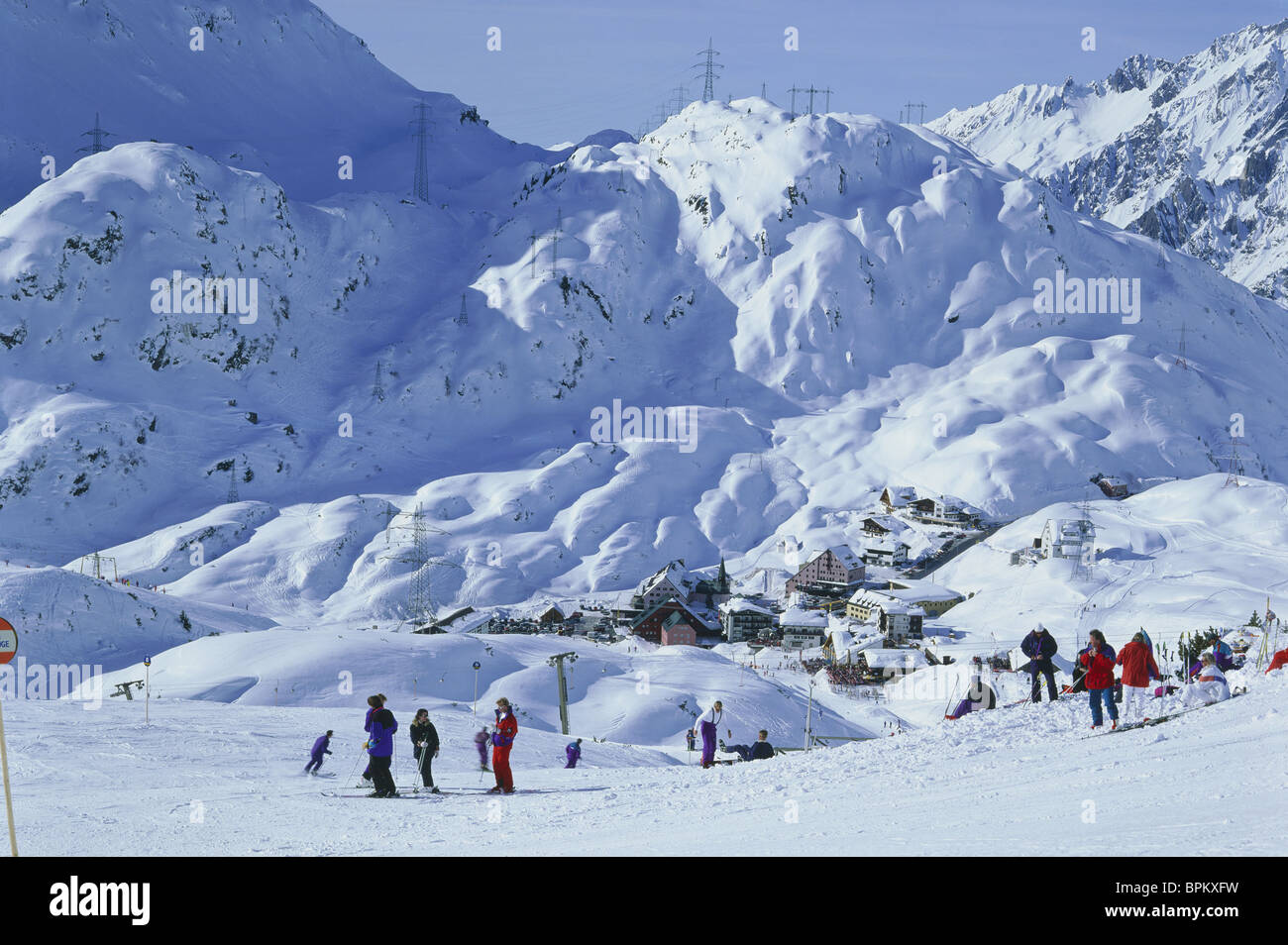 St Christoph am Arlberg, Voralberg, Austria Foto Stock
