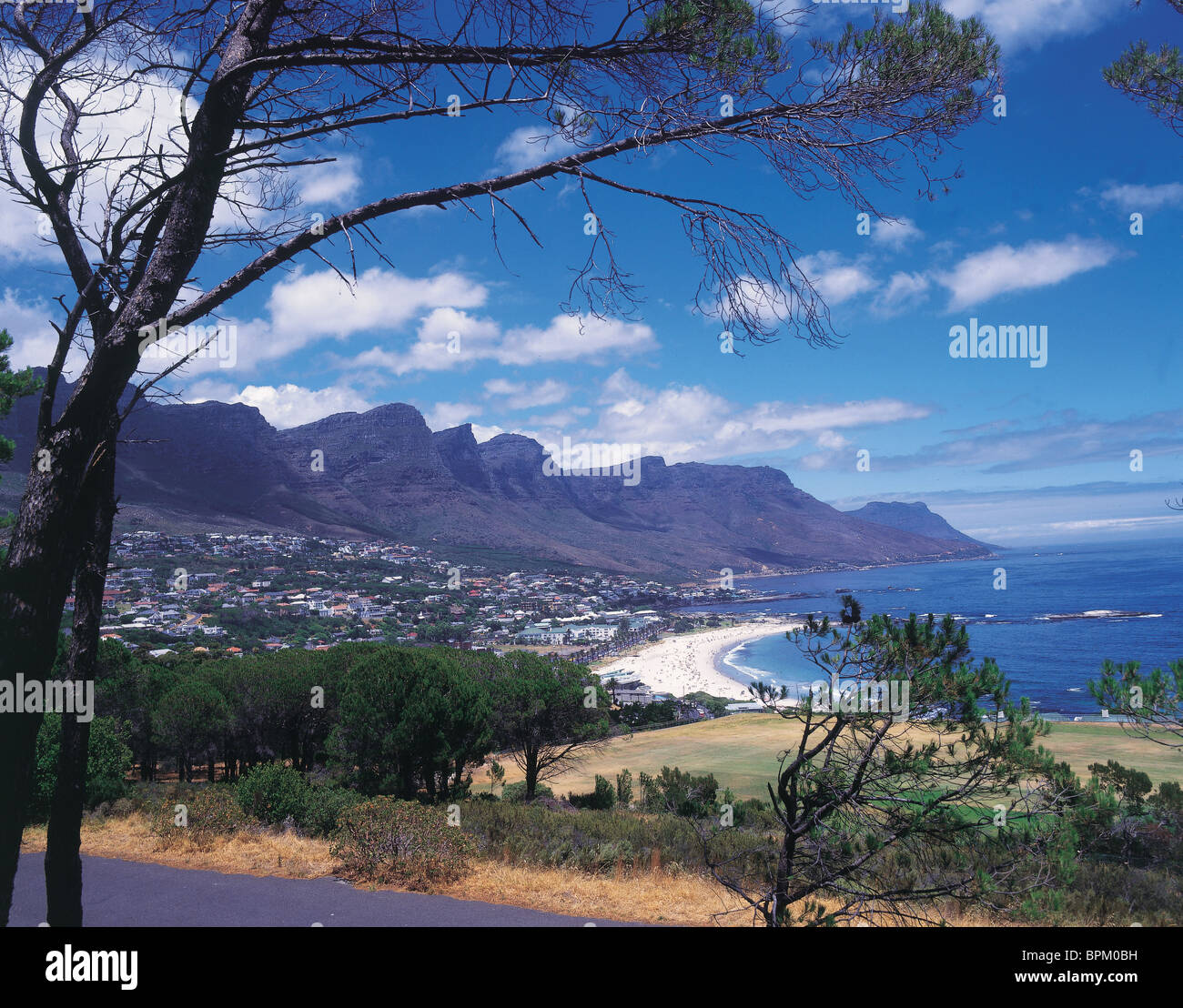 Camps Bay, Città del Capo, Sud Africa Foto Stock