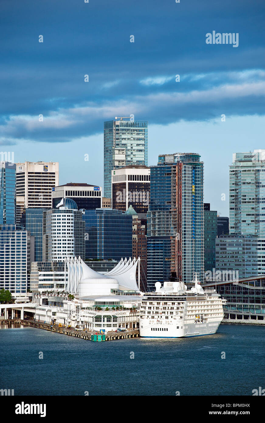 Lo skyline di Vancouver, Canada Foto Stock