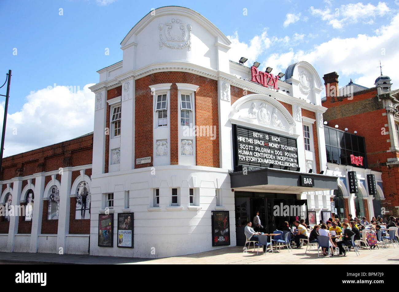 Il Ritzy Cinema, Brixton ovale, Coldharbor Lane, Brixton, London Borough di Lambeth, Greater London, England, Regno Unito Foto Stock