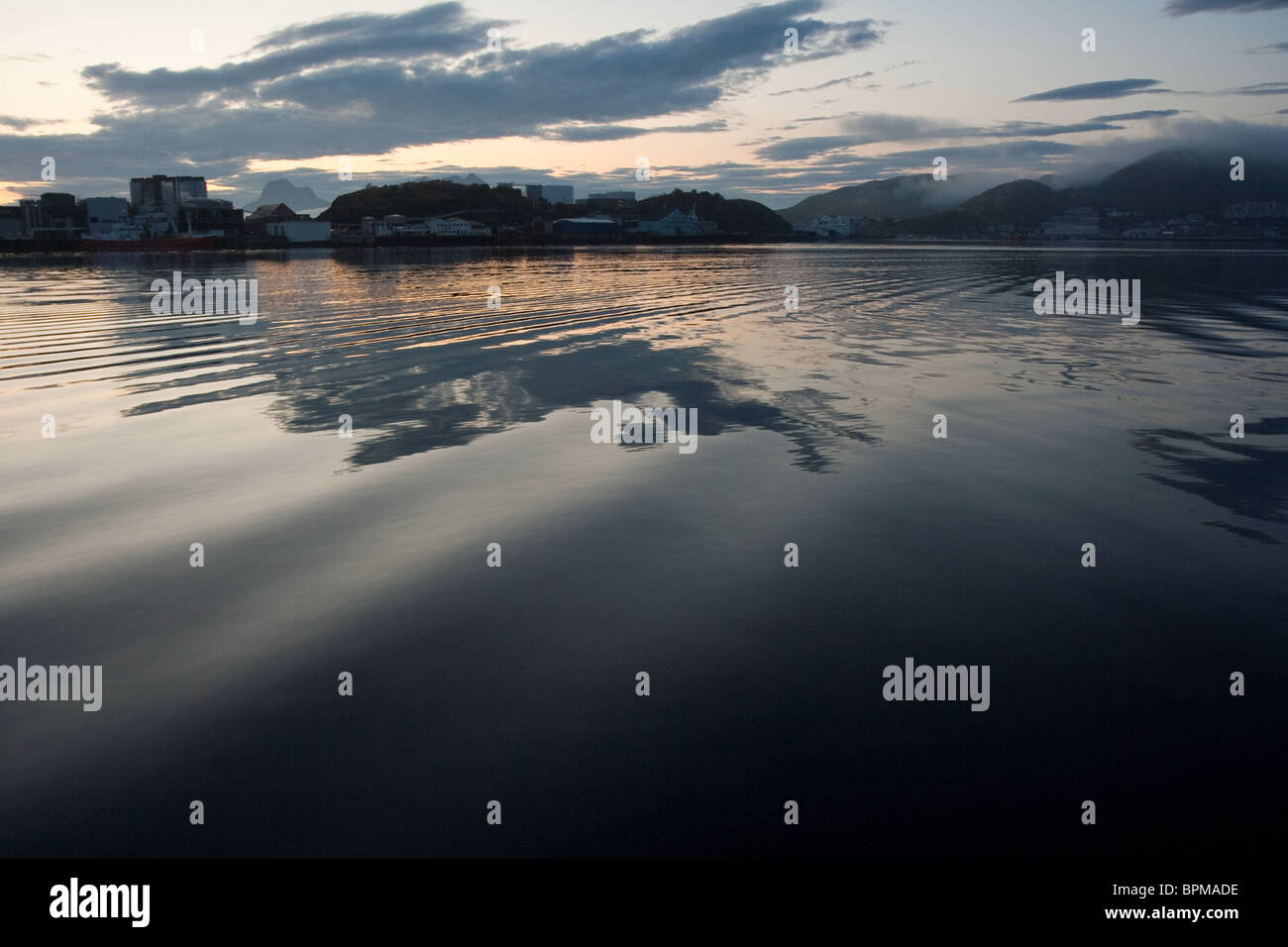 Il fiordo di Bodø, Norvegia Foto Stock