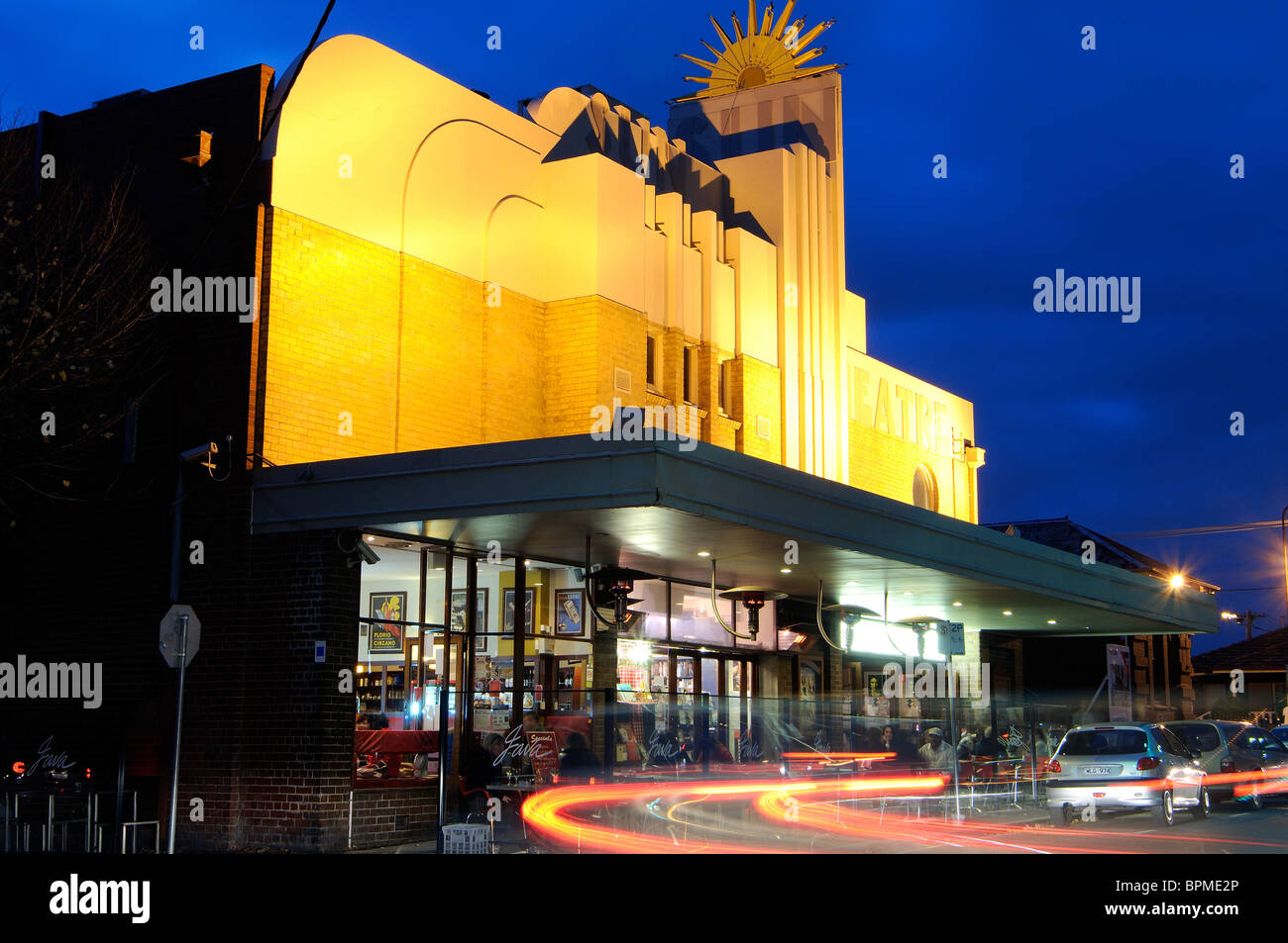 Di stile Art Deco-Sun Cinema, Ballarat Street, Yarraville, Melbourne, Australia Foto Stock