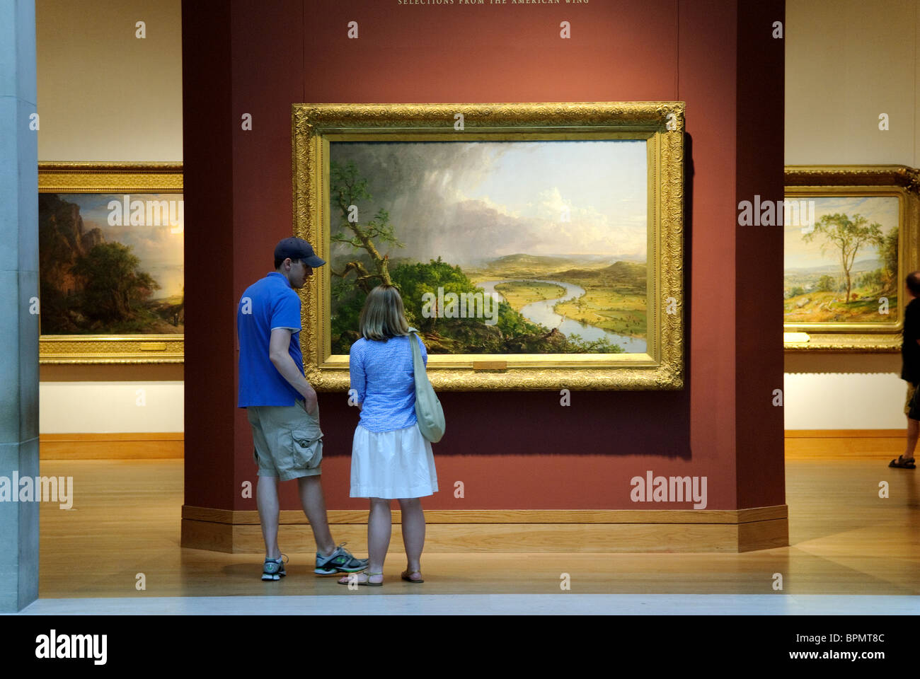Ammerican paesaggi, ala americana gallery, Metropolitan Museum of Art di New York City, Foto Stock