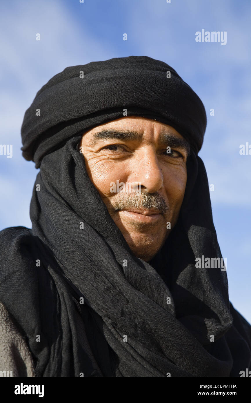 Ritratto tuareg, Libia, Africa Foto Stock