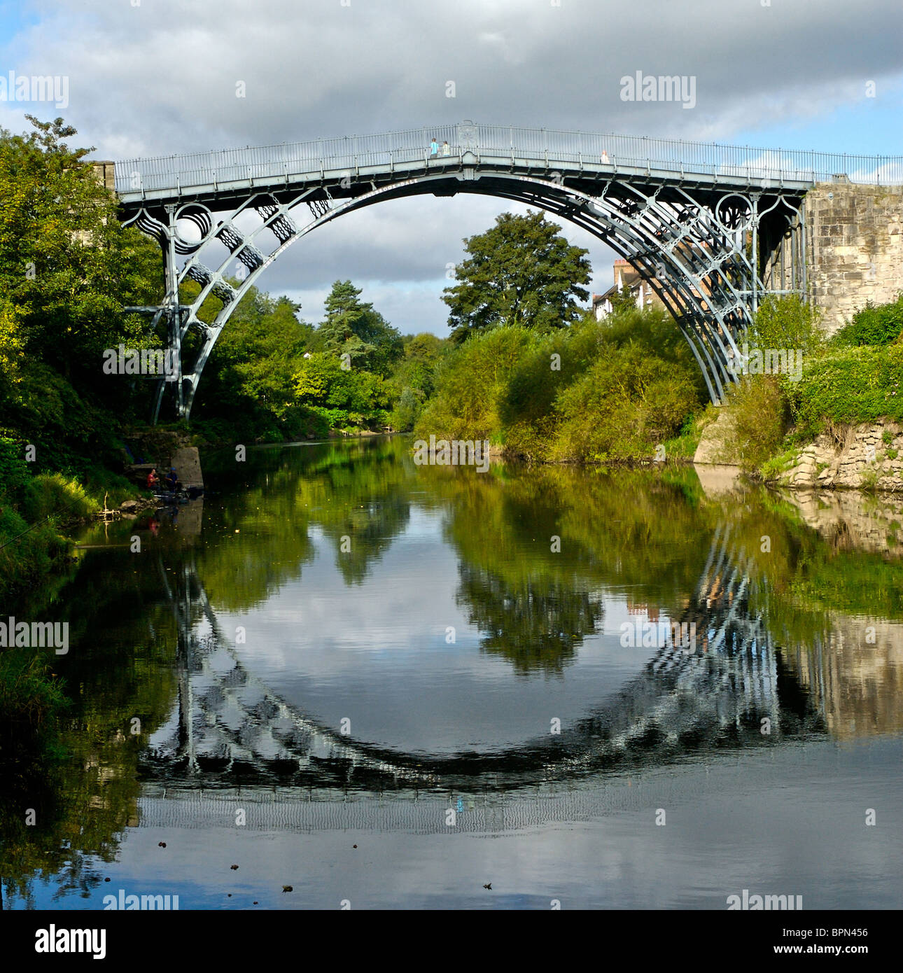 Ironbridge nello Shropshire una città famosa per la sua conservazione del patrimonio industriale Foto Stock