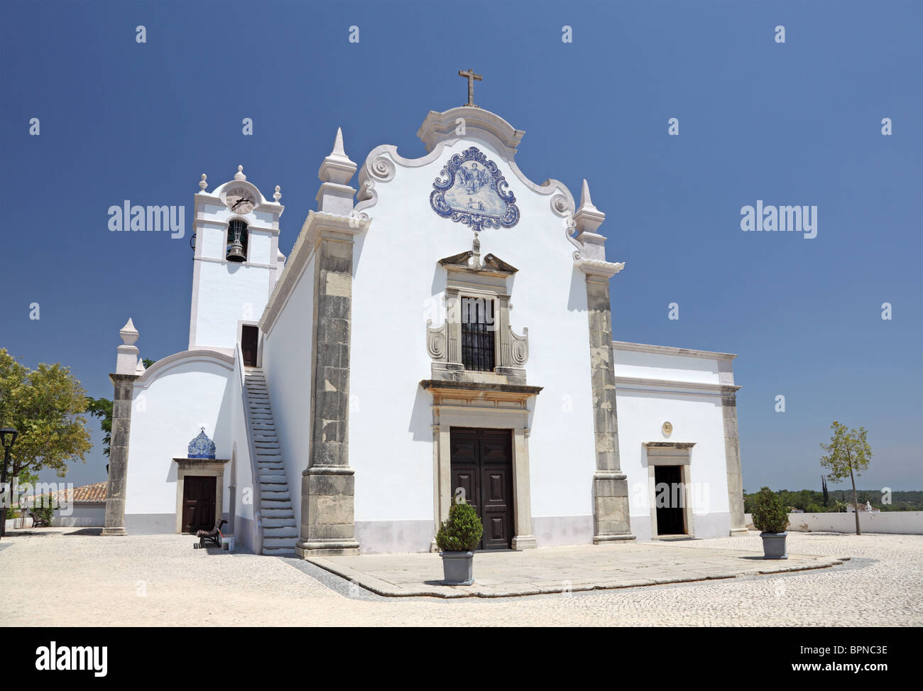 Famosa Chiesa Portoghese Igreja de Sao Laurenco, Algarve Portogallo Foto Stock