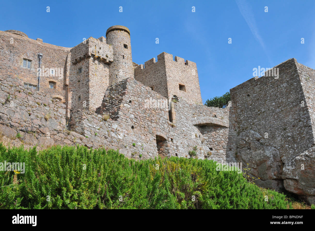 Il castello di Gorey, Jersey Foto Stock