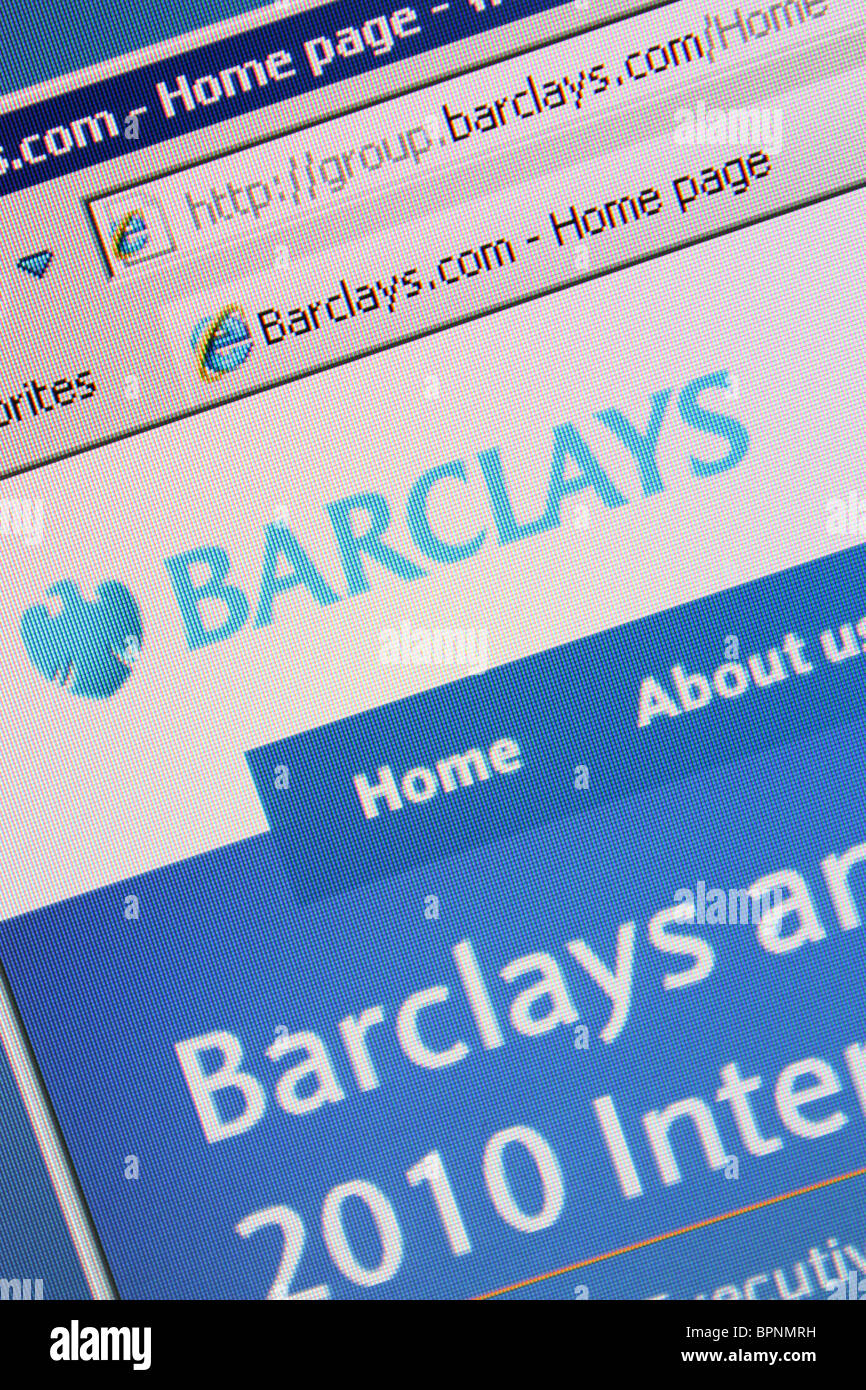 Barclays global financial service provider Foto Stock