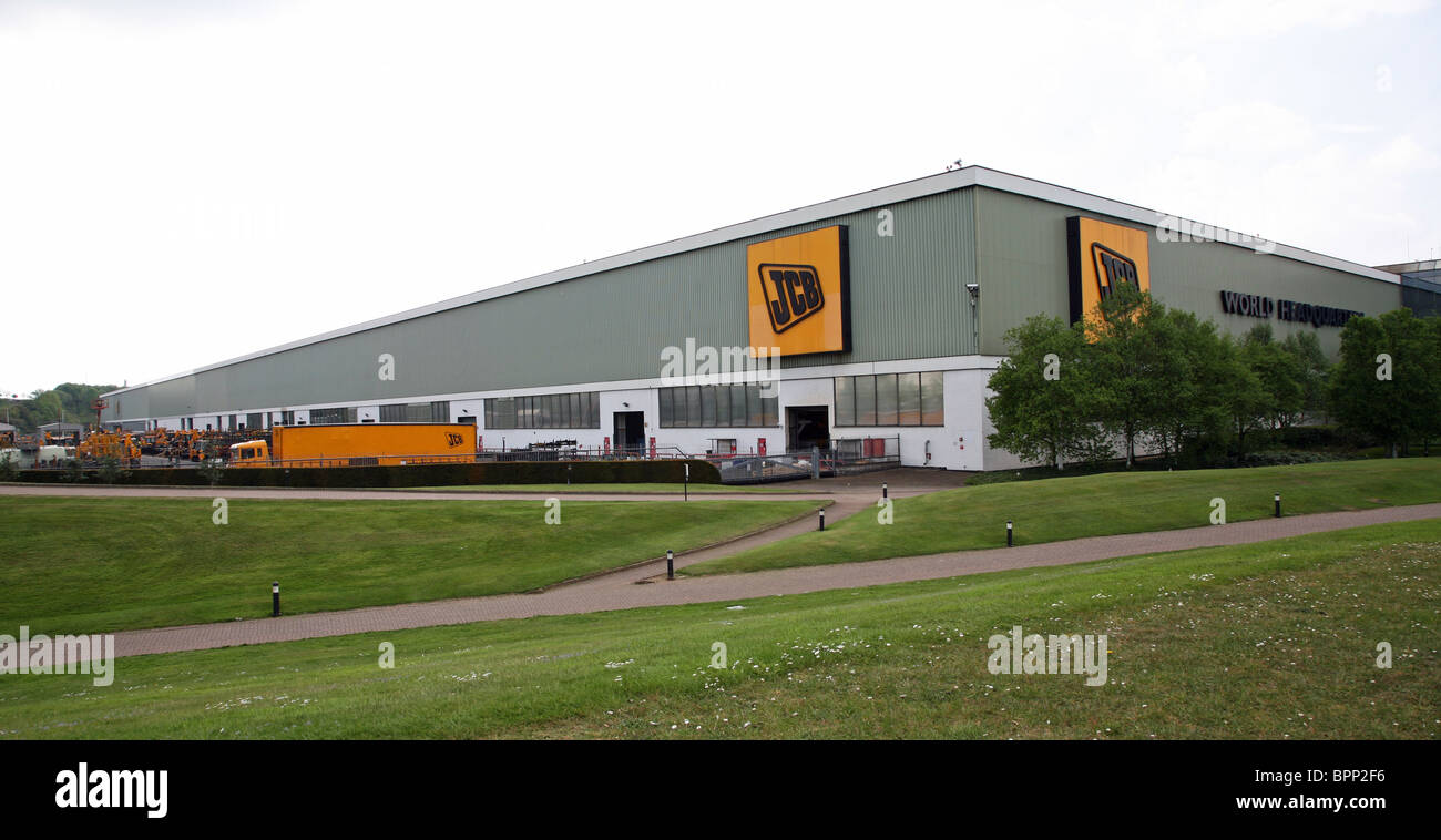 JCB World Headquarters fabbrica, Rocester, Staffordshire, Regno Unito Regno Unito GB Gran Bretagna Foto Stock