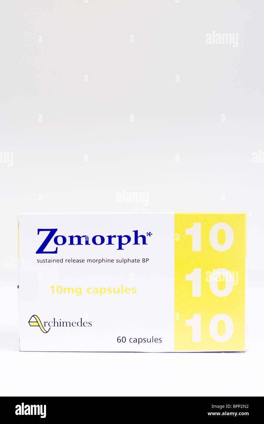 La morfina solfato capsule Foto Stock