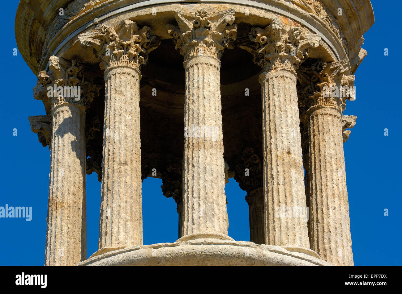 Glanum. Le rovine romane. Saint Remy de Provence, Francia, Provence-Alpes-Côte-d'Azur . Europa Foto Stock