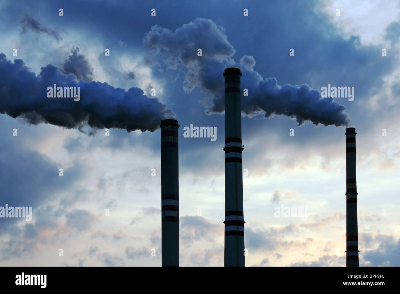 inquinamento atmosferico Foto Stock