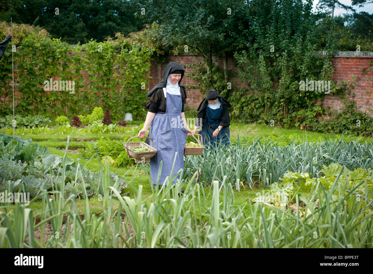 Autosufficienti Sorelle: uno sguardo alla vita quotidiana nel monastero della Visitazione in East Sussex. Foto Stock