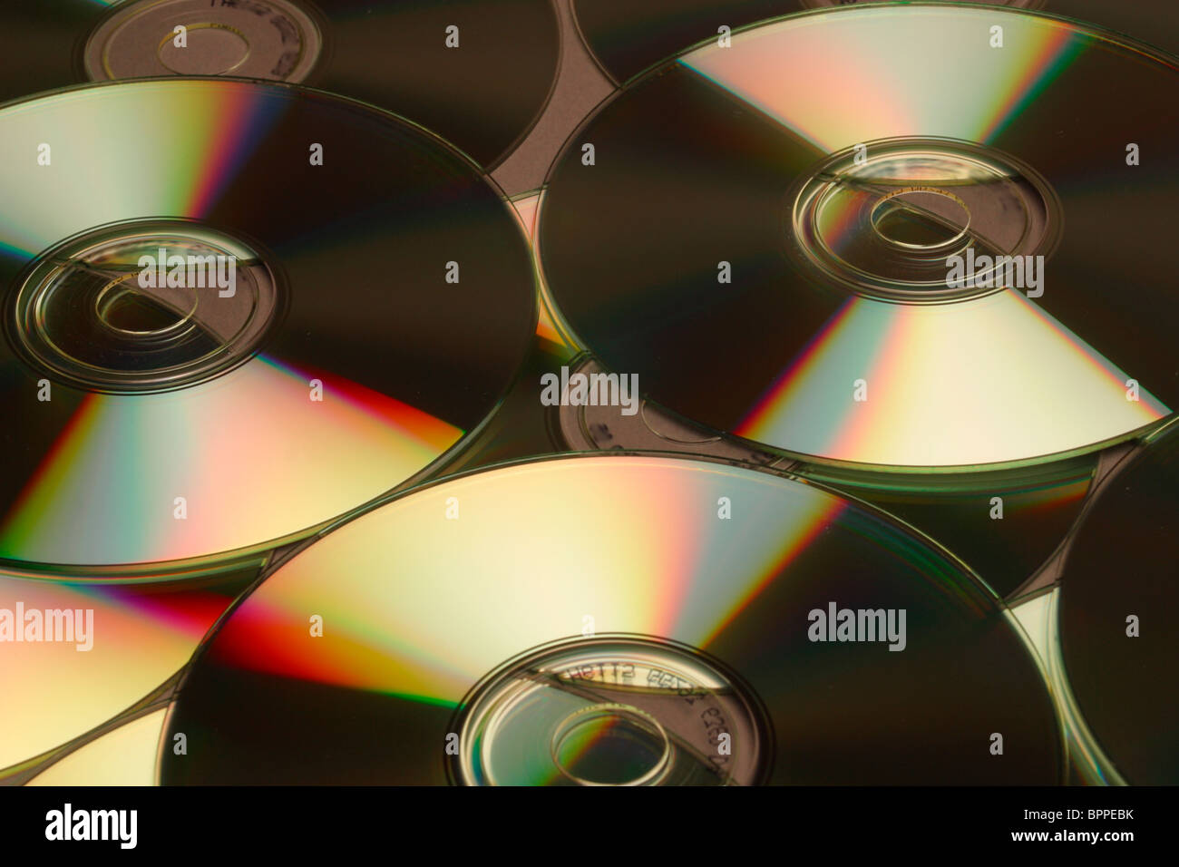 Compact disc di sfondo Foto Stock