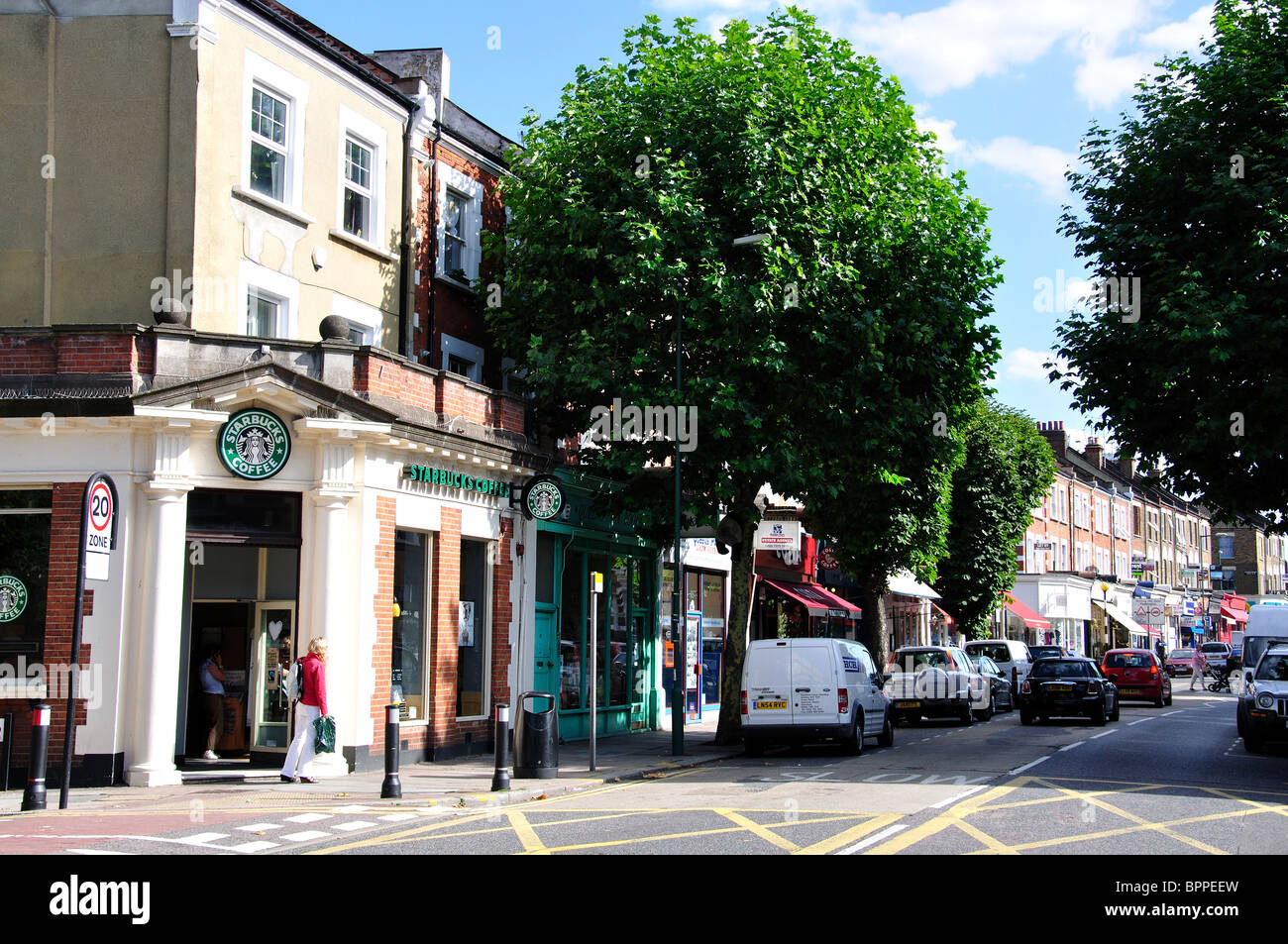 Salusbury Road, Queen's Park, London Borough of Brent, Greater London, England, Regno Unito Foto Stock